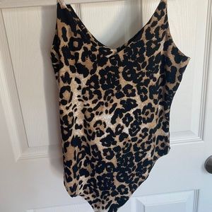 Leopard print bodysuit